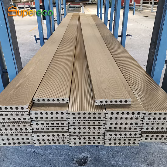 3D Online-Embossing Mixed Color Solid WPC Decking